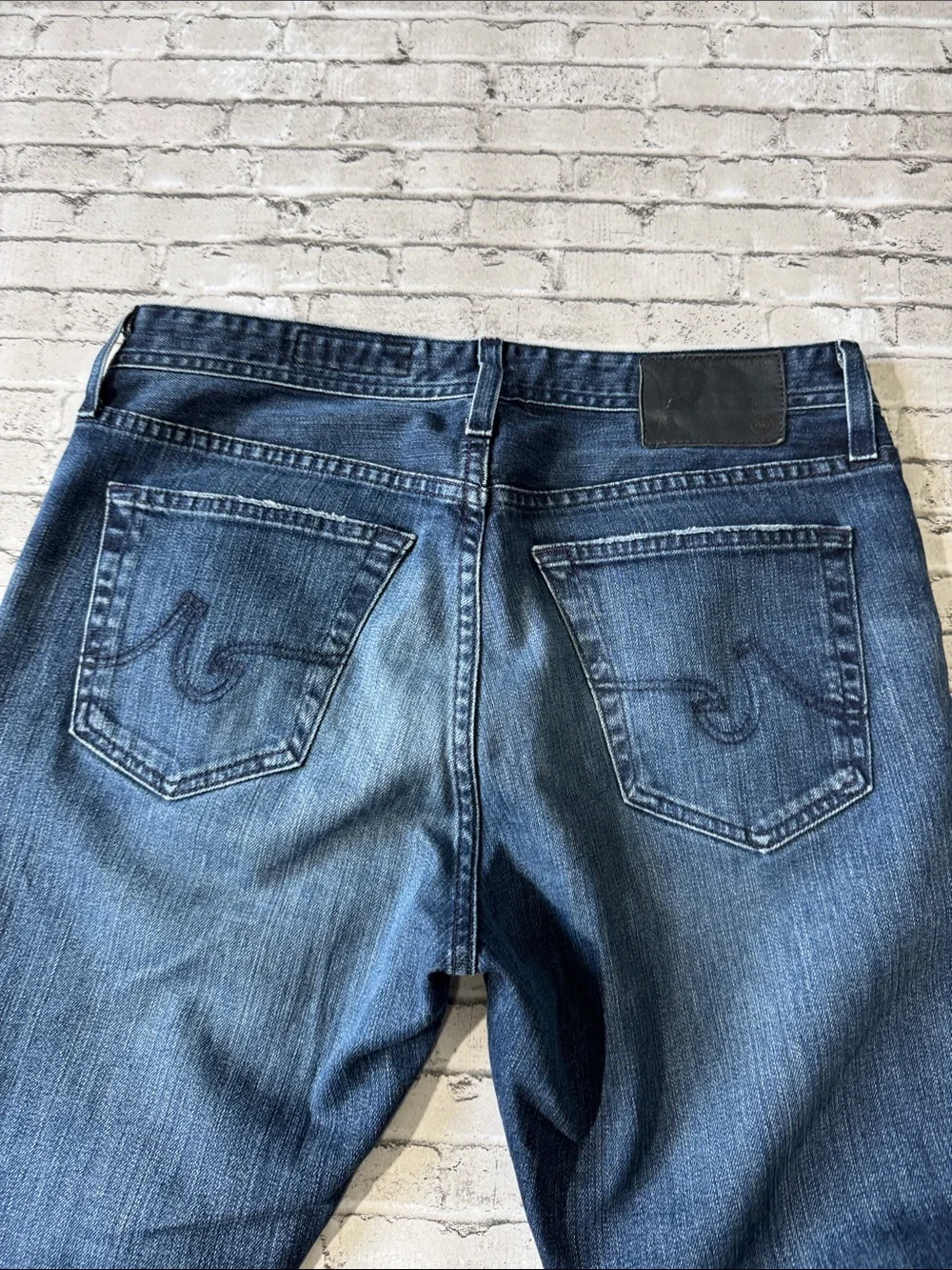 Adriano Goldschmied mens 30x29 Everett slim straight denim blue jeans EUC